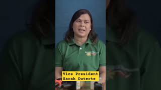 VICE PRESIDENT SARAH DUTERTE ONCE SAID shorts [upl. by Aihsenrad714]