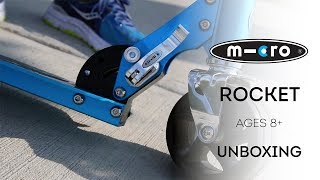 Micro Rocket Wide Wheel Scooter Unboxing  by Micro Kickboard [upl. by Anneirb]