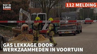 GAS LEKKAGE DOOR WERKZAAMHEDEN IN VOORTUIN [upl. by Gallagher]