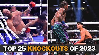 Boxings Top 25 Knockouts Of 2023 [upl. by Naicad]