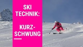 SKI HACKS KURZSCHWUNG  Short Turn  Ski Technik Tutorial Anfänger  Beginner  Ski Technik 2 [upl. by Balas]