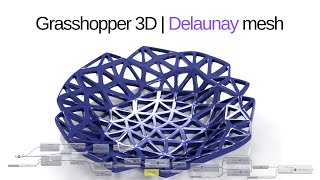 Grasshopper 3D  Delaunay mesh [upl. by Elatsyrk]