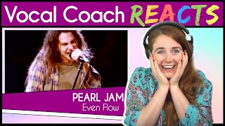 Vocal Coach reacts to Pearl Jam Eddie Vedder  Even Flow [upl. by Siro464]