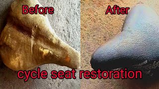 cycle seat restoration  cycle ka seat nye jaisa kare Pathakcycles [upl. by Ieluuk]