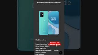 OnePlus 8T 5G KB2007 Downgrade Android 12 to 11 Firmware Free OnePlus 8T KB2007 Downgrade [upl. by Russom]