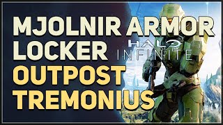 Outpost Tremonius Mjolnir Armor Locker Halo Infinite [upl. by Ecyt581]