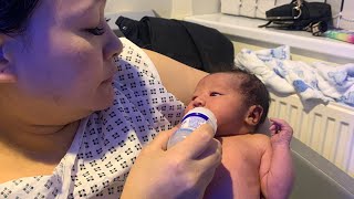 William Harvey Hospitalnew baby born 3 days Formula milk feeding 🍼👩‍🍼 [upl. by Eitsrik]