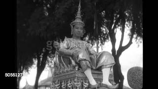 Coronation ceremony of HM King Norodom Sihanouk of Cambodia in Phnom Penh [upl. by Gurtner]