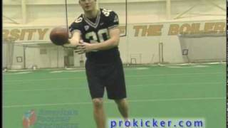 Punting the football with Travis Dorsch Ray Guy Award winning punter [upl. by Akcir]