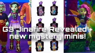 MONSTER HIGH NEWS G3 Jinafire design REVEALED  new mystery mini figures leaked [upl. by Noicpesnoc860]