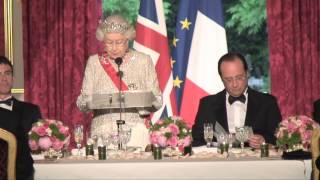 The Queens speech at the French State Banquet [upl. by Riggall566]