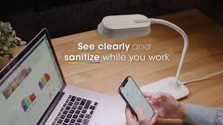 OttLite Achieve LED Sanitizing Lamp with Wireless Charging [upl. by Yentihw902]