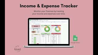 Income amp Expense Tracker  Google Sheets Template Tutorial [upl. by Lyrrehs5]