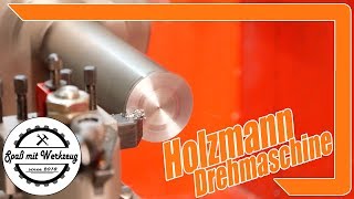 Holzmann Drehmaschine ED400FD 🛠 Stahl Alu Edelstahl Drehen 🛠 [upl. by Koval]