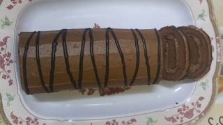 CHOCOLATE SWISS ROLL RECIPE  চকোলেট সুইস রোল কেক  BEST SWISS ROLL RECIPE  HOMEMADE [upl. by Zinn]