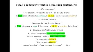 Come non confondere le finali e le completive volitive in latino e in italiano  Pillole di Latino [upl. by Fidelas]