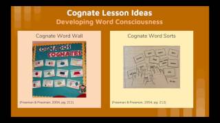 Cognates in Vocabulary Instruction with ELLs [upl. by Cavit]