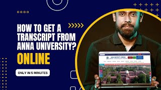 How to Get Your Anna University Transcript Online  StepbyStep Guide [upl. by Akinirt]