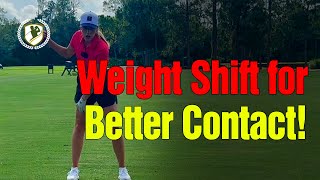 Optimize Your Weight Shift for Better Golf Contact [upl. by Boot]