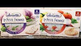 Alouette Le Petite Fromage Garlic amp Herbs and Garden Salsa Review [upl. by Bourn]