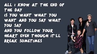 End of the Day  One Direction Lyrics [upl. by Hakaber]