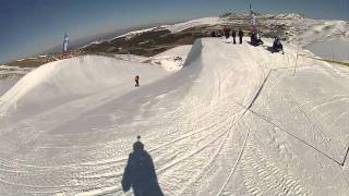 El half pipe de Sierra Nevada abierto al snowboard y freestyle [upl. by Esej]