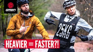 Lightweight vs Heavyweight Riders  Is Bigger Better For Downhill MTB [upl. by Adeuga266]