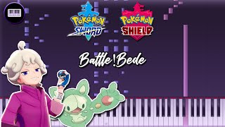 Pokémon Sword amp Shield  Bede Battle Theme Battle Bede  Piano CoverTutorial  MidiSheets [upl. by Neibaf]