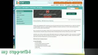 Netbanking in tamil  IDBI [upl. by Callista]