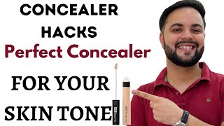 How to Choose Perfect Concealer Shade for your skin tone [upl. by Alegnasor]