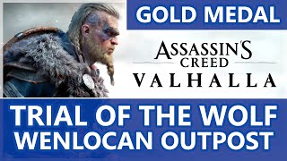 Wenlocan Outpost Wolf Mastery Challenge Gold Medal  Assassins Creed Valhalla [upl. by Tate]