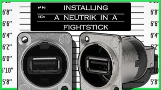 Installing a Neutrik in a fightstick  AB USB FeedThrough Help [upl. by Knut847]