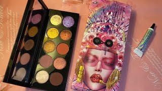 АСМР Шёпот PAT McGRATH Mothership IX Huetopian Dream Palette Распаковка  Свотчи  ASMR Swatches [upl. by Prosper]