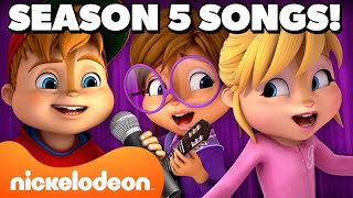 EVERY Song From ALVINN AND THE CHIPMUNKS Season 5 🐿 Part 1  Nicktoons [upl. by Brana583]