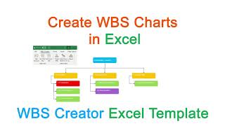 Create a WBS Chart in Excel  Create Work Breakdown Structure Chart  Tutorial amp Free Download [upl. by Anehsuc]