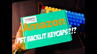 Amazon Prime Keycaps  PBT Backlit Keycaps  GK61 Keyboard [upl. by Einram979]