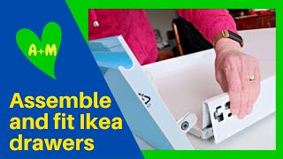 How to assemble and fit Ikea kitchen drawers [upl. by Aved256]