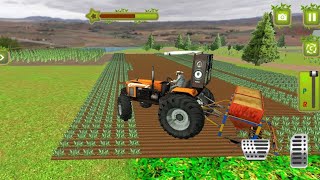 Indian Tractor Game 3D Cultivation and harvesting of wheat and selling the wheat in the market [upl. by Eveivenej380]