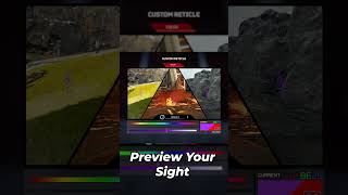 How to CUSTOMIZE your RETICLE COLOR in Apex Legends  Shorts [upl. by Vasilis538]