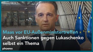 Heiko Maas vor dem EUAußenministertreffen am 210920 [upl. by Grazia]