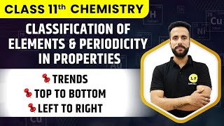 Class 11 Chemistry  Classification of Elements  Trends  Top to Bottom  Left to Right  Ashu Sir [upl. by Studnia]