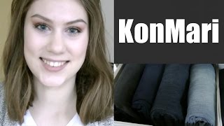 Die BESTE FALTMETHODE für Kleidung I KonMari [upl. by Ocirrej]