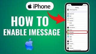 How To Enable imessage On A iphone [upl. by Ajtak336]