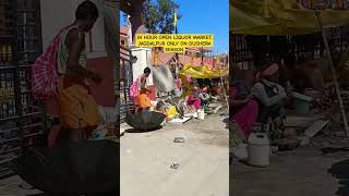 24 HOUR OPEN LIQUOR MARKET JAGDALPUR ONLY ON bastardussehra SEASON  महुआ दारू लांदा  सल्फी [upl. by Frieder254]