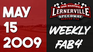 Lernerville Speedway  May 15 2009  Fab4  Highlights [upl. by Kingston]