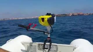 OZEAM 13HP 4 tiempos en ZRay 310m prueba en mar [upl. by Zetana]