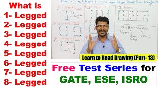 What is 1 Leg 2 Legged 4 Legged 6 Legged and 8 Legged Stirrups  Free Test Series GATE ESE ISRO [upl. by Syd912]