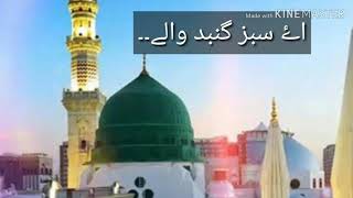 Aye sabz gumbad wale manzoor dua karna whatsapp status [upl. by Eilrahs330]