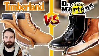 Doc Martens Boots VS Timberland Boots BOOT REVIEW  Timbs vs Docs [upl. by Lissy]