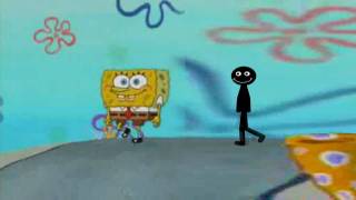 Stickman and Spongebob Walkcycles [upl. by Ahrendt]